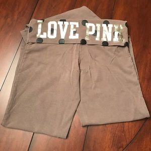 Victoria Secret Pink Grey Bootcut yoga pants
