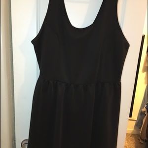 Black midi dress