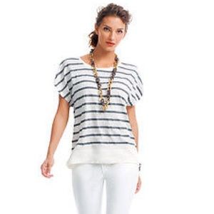 🌟Reduced Price🌟CAbi navy striped tee