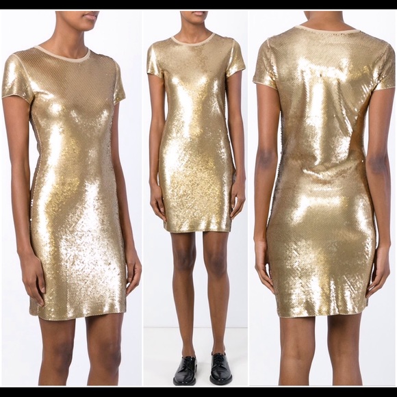Michael Kors Gold Sequin Dress - Picture 5 of 8