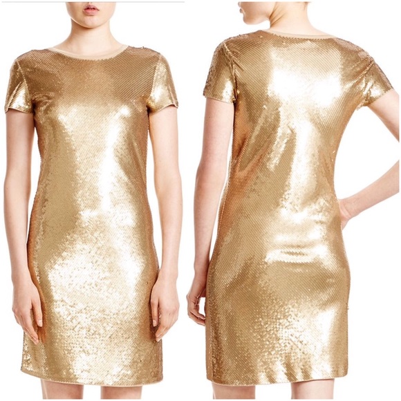 Michael Kors Gold Sequin Dress - Picture 7 of 8
