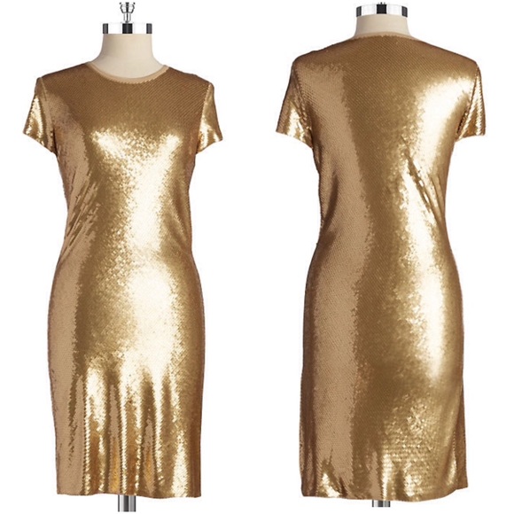 Michael Kors Gold Sequin Dress - Picture 8 of 8