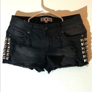 Black short shorts