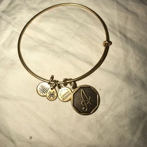 Alex and Ani "A" initial bracelet