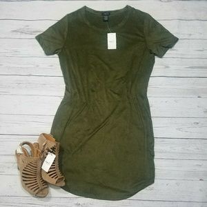 Rue21 Size Lg Soft Suede Bodycon Dress.