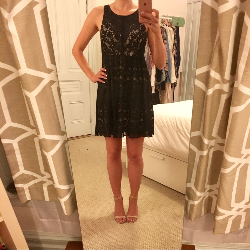 Free People black lace dress