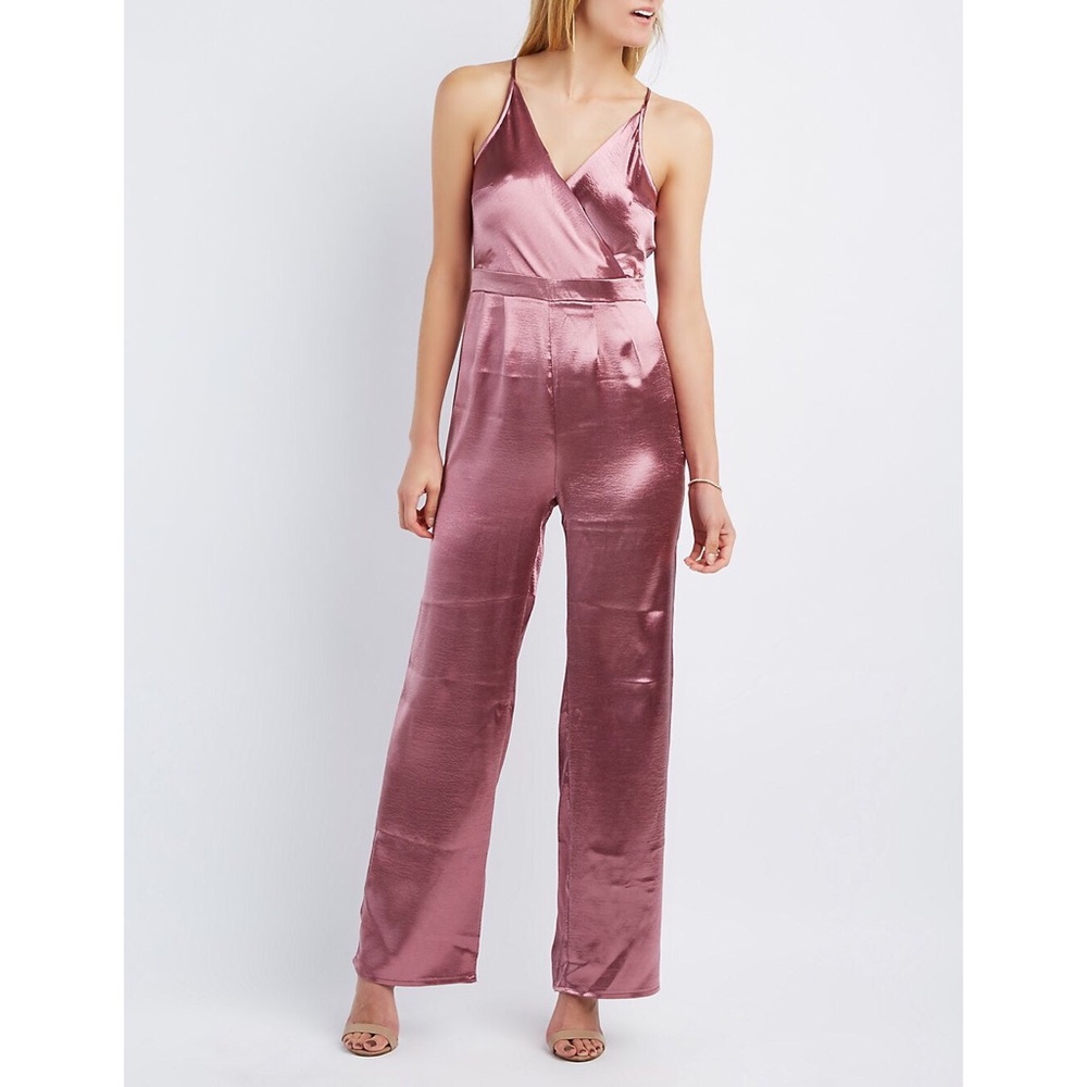 Metallic Satin Jumpsuit BRAND NEW!