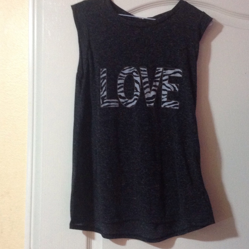 A short sleeve tee with a slogan