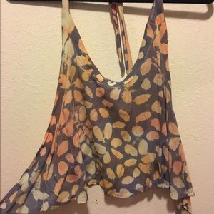 Blue Life Cactus Flower top