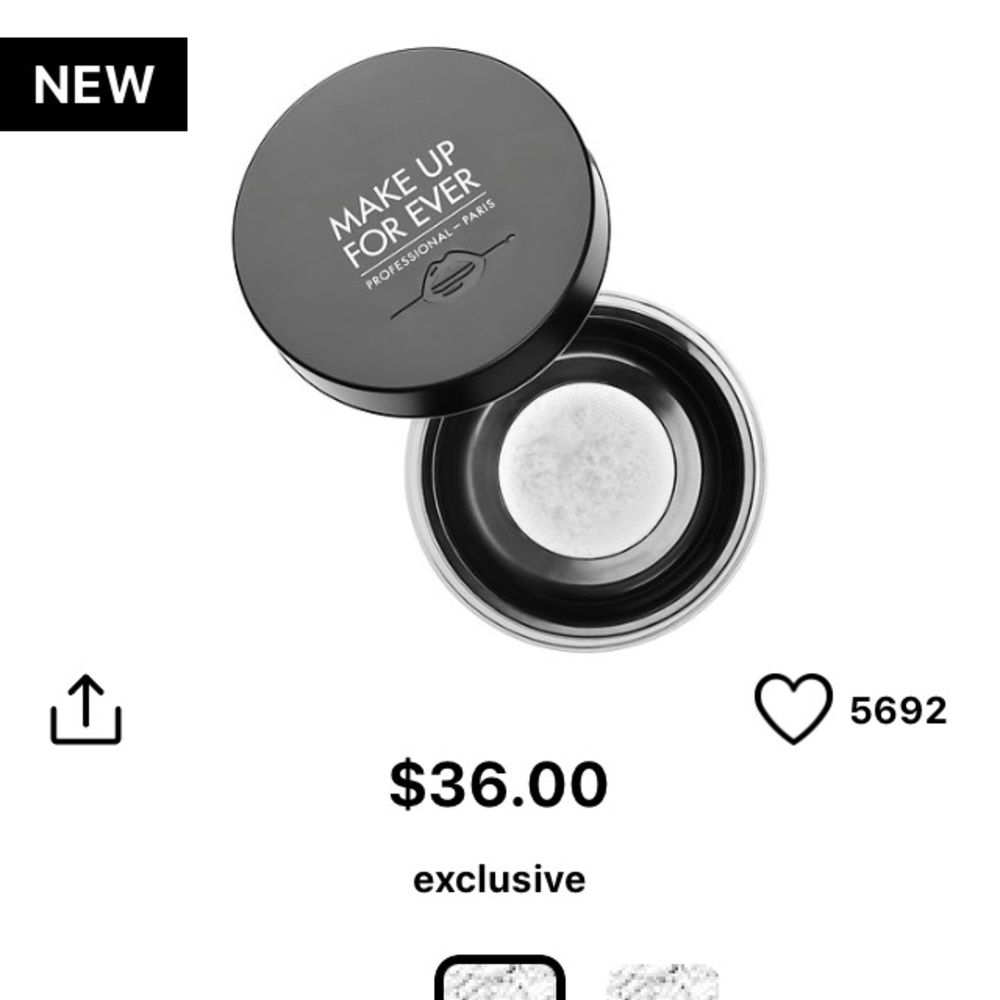 New Makeup Forever HD setting powder