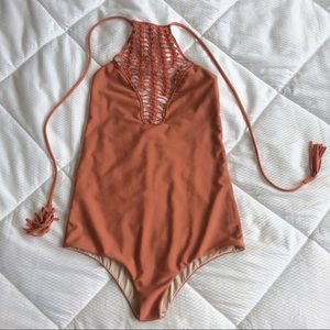 Acacia Swimwear Teahupo'o Papaya One Piece