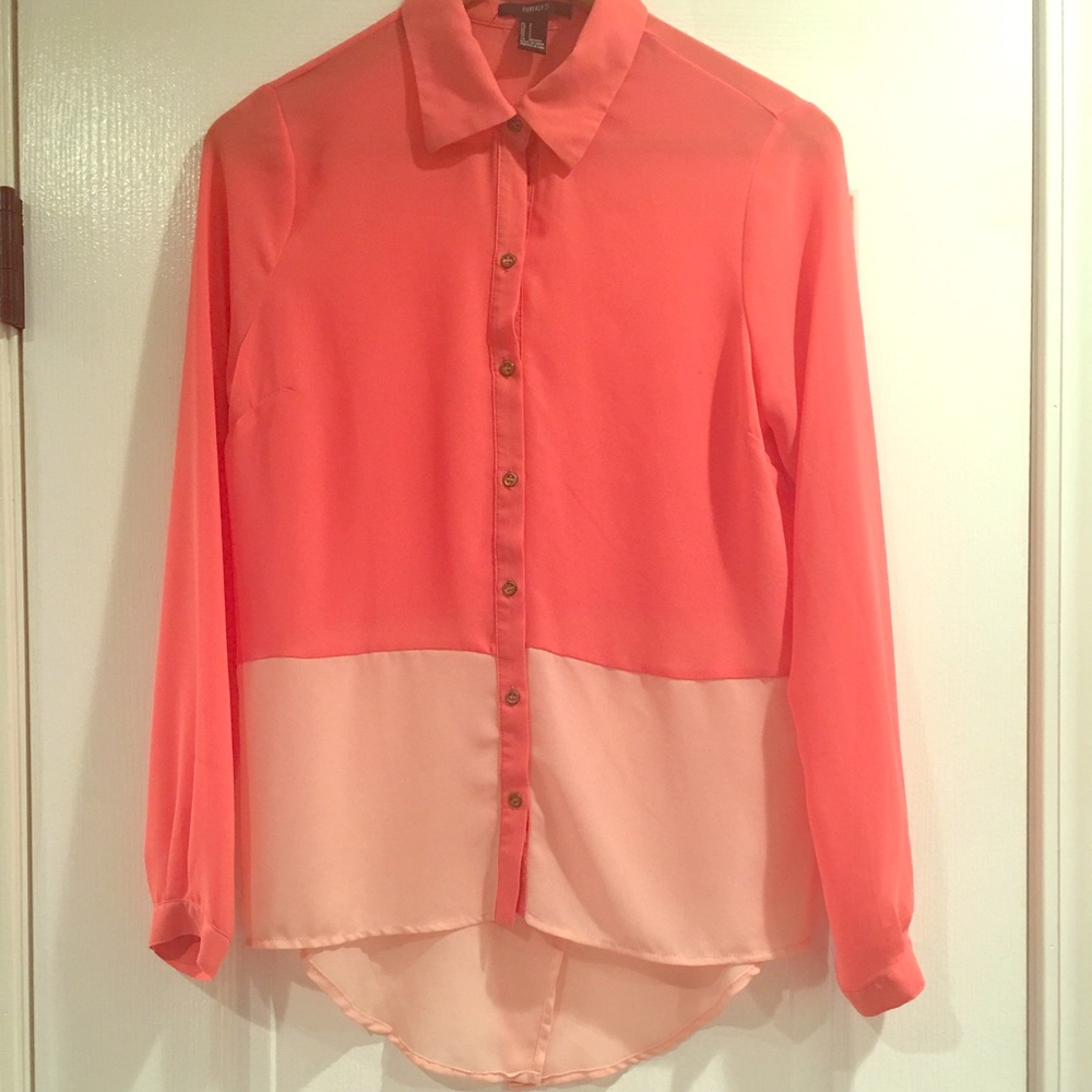 Forever 21 sheer Button Down  top