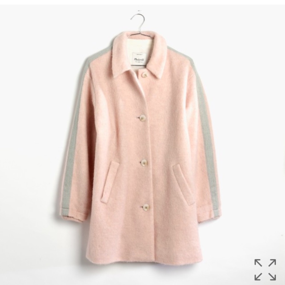 Madewell textured cocoon coat