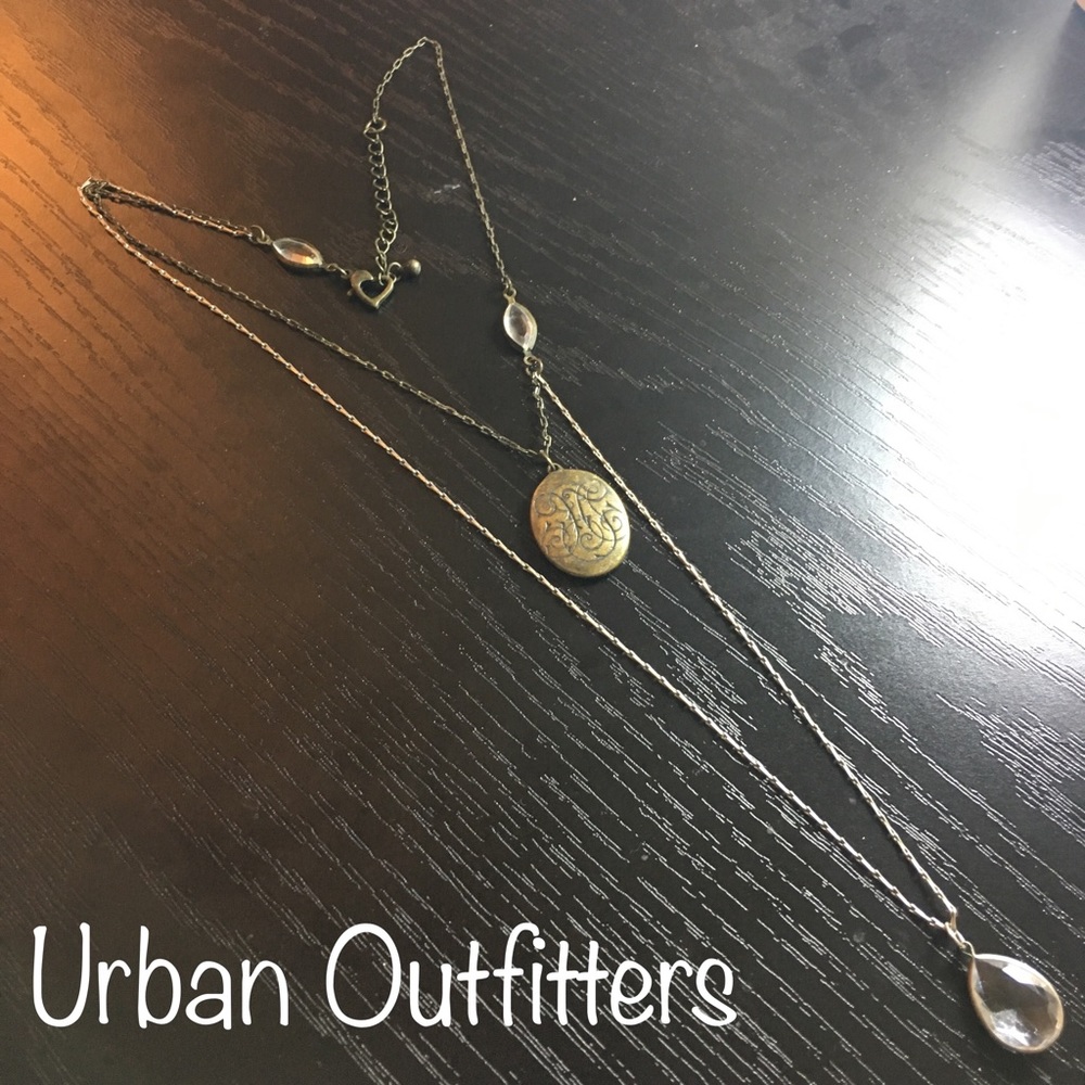 Urban Outfitters monogram pendant necklace