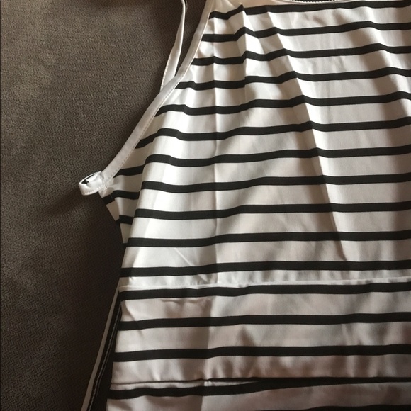 ‼️HP‼️ LAST ONE Black Striped Halter Maxi Dress - Picture 6 of 8