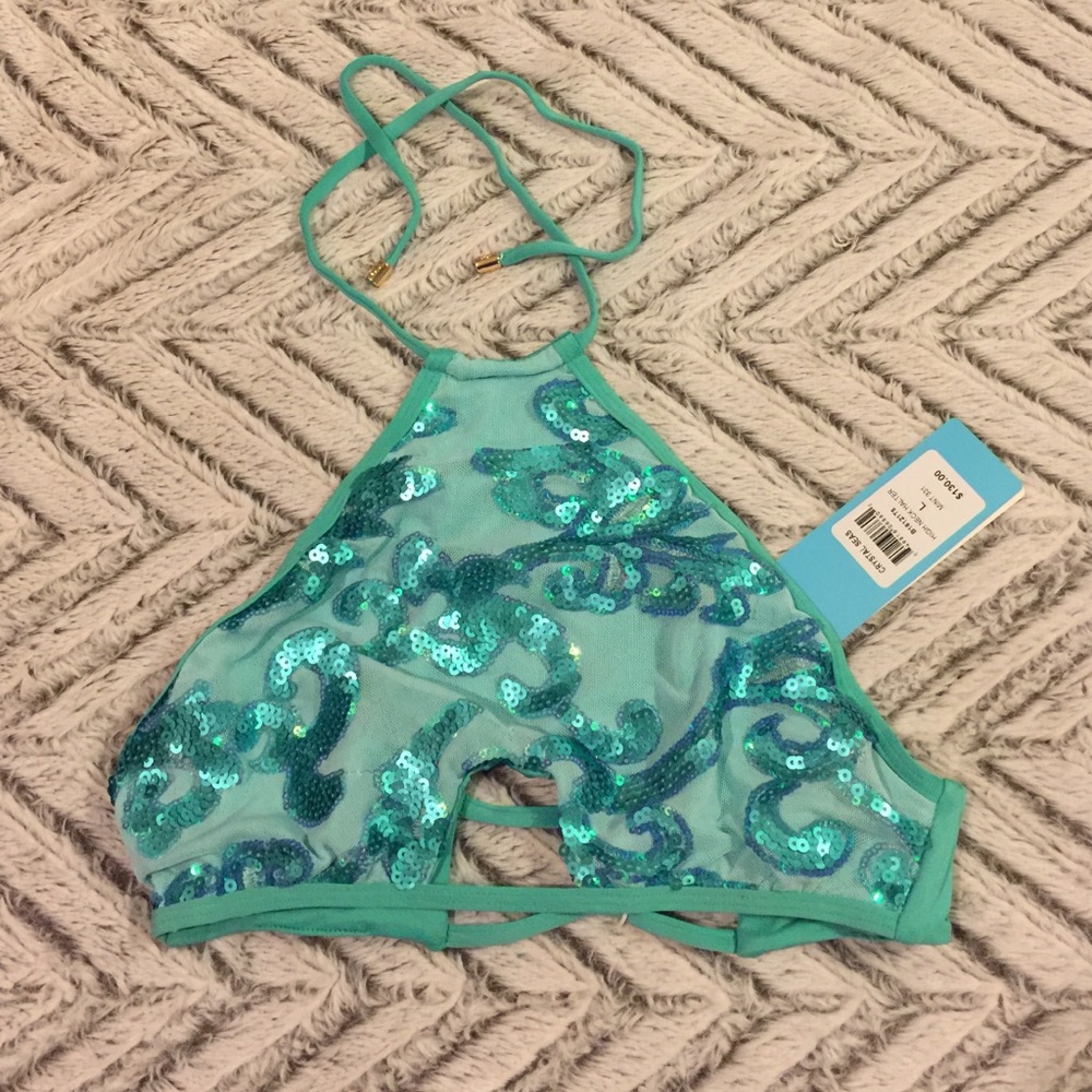 Beach Bunny crystal seas top