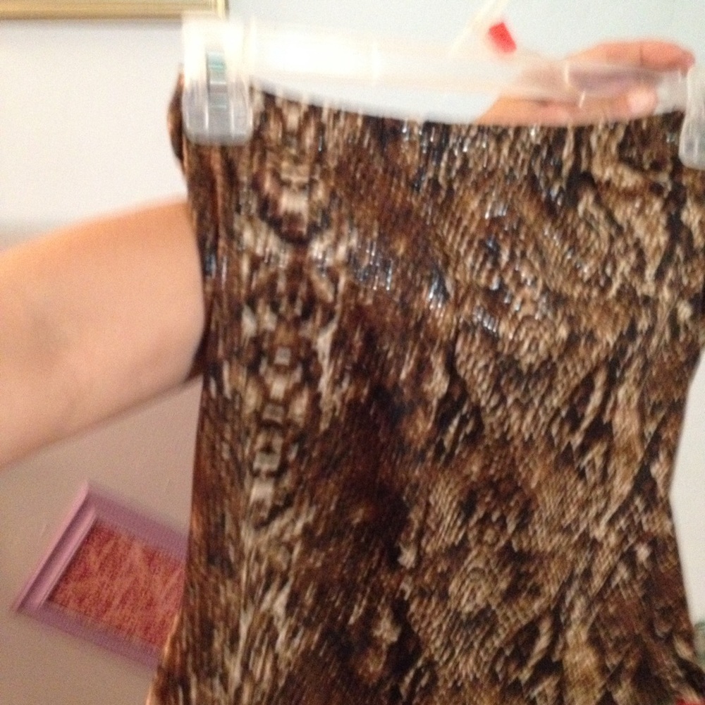 Snakeskin look and feel top