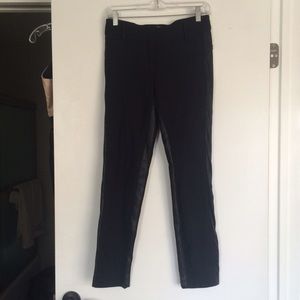 SW3 Black Ashby Pants with Faux Leather Trim NWT