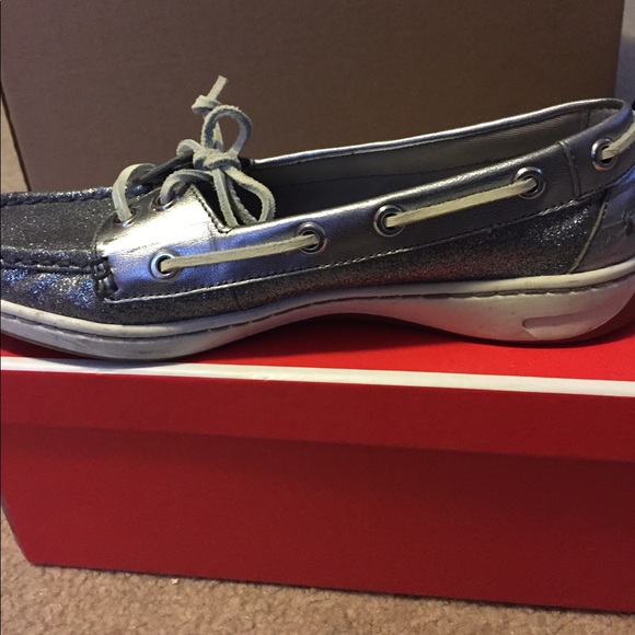 Coach silver sparkle boat shoes - Picture 3 of 4