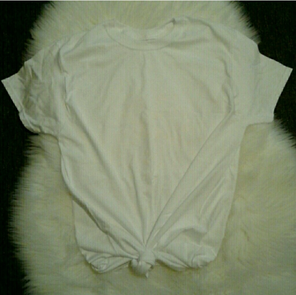 2pc Bundle Boyfriend VNeck & Knot Tie Up White Tee - Picture 4 of 4