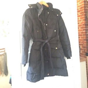 J. Crew Petite Wintress Belted Puffer Coat
