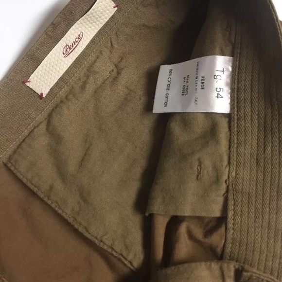 PENCE - Cotton Blend Khakis Brown NWT $200 38X34 - Picture 4 of 6