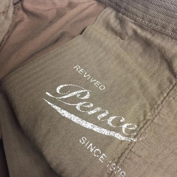 PENCE - Cotton Blend Khakis Brown NWT $200 38X34 - Picture 5 of 6