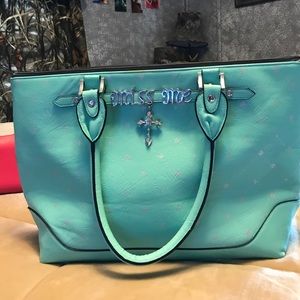 Mint green miss me bag