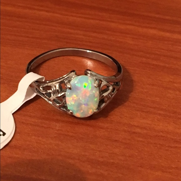 Gorgeous opal 925 sterling silver ring 💍 - Picture 3 of 7