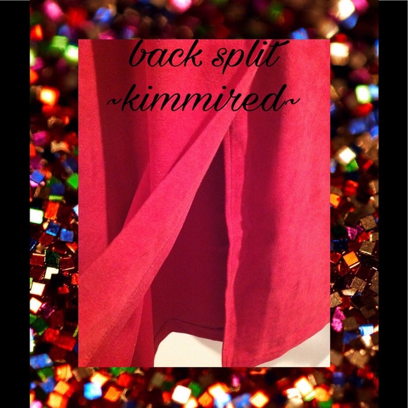 ✂️🌹BRiGGS NeW YoRK Red Suede Like Skirt ~ 1️⃣8️⃣ - Picture 3 of 5