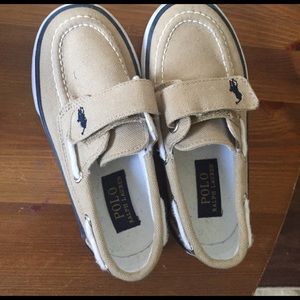 Boys Polo Boat Style Sneakers