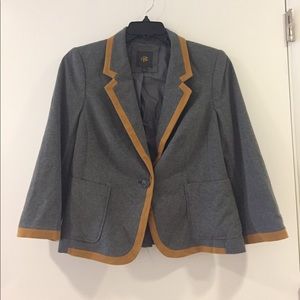 Gray and Mustard Blazer
