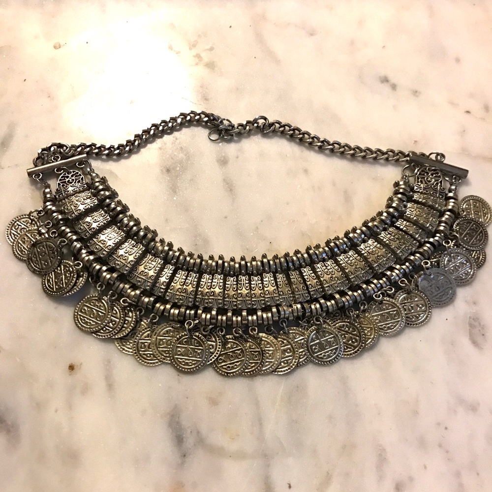 Coin Choker Necklace