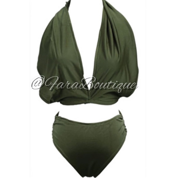 💕HighWaist Bandeau Bikini👙Set - Picture 3 of 5