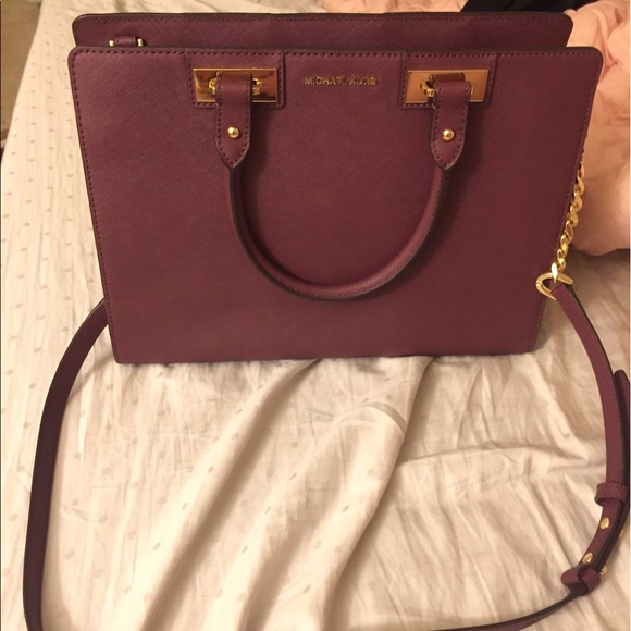 Michael Kors Plum Large Satchel - Picture 3 of 8