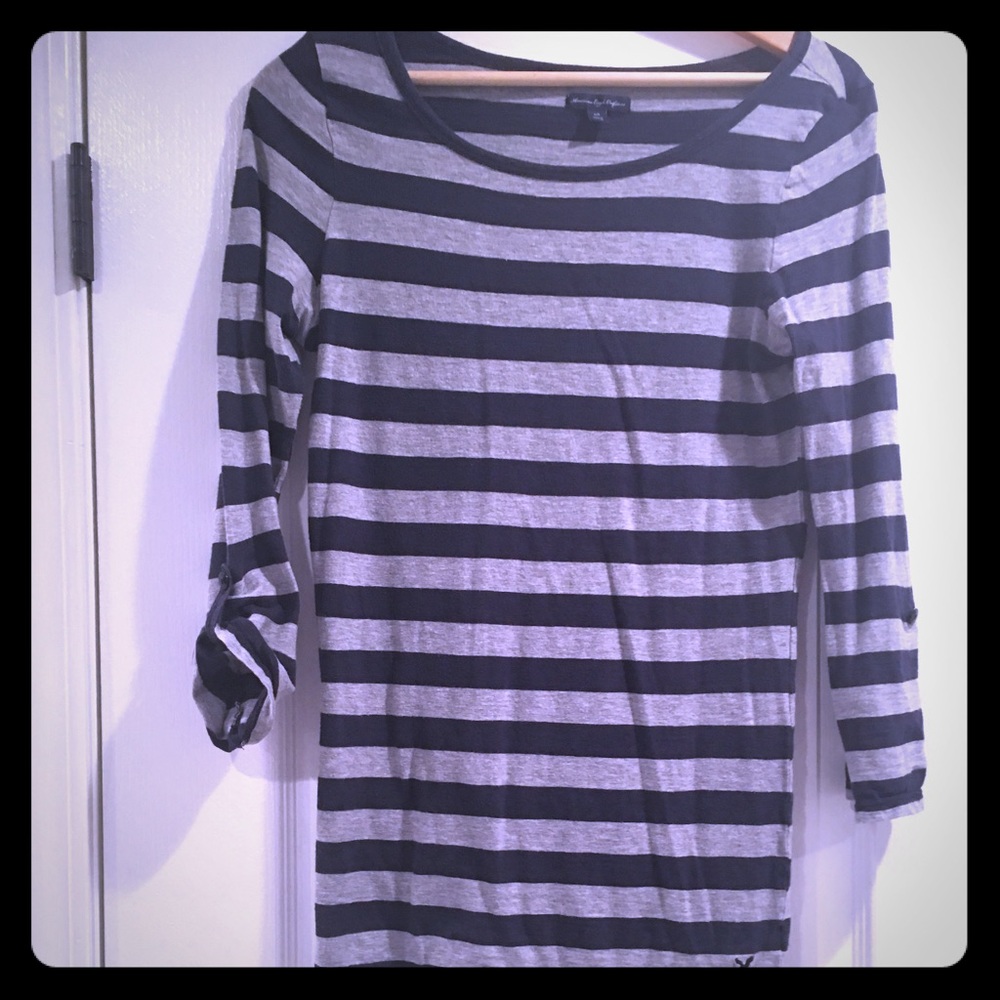 American Eagle long sleeve striped top
