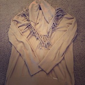 ✨FINAL✨Michael Kors beige fringe sweater!