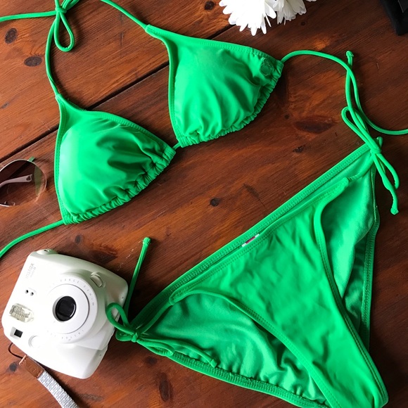 ❌SOLD❌NWOT 🏖🔥 LIME Green Bikini - Picture 3 of 4