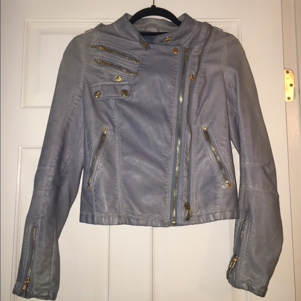 BCBG leather jacket, amazing condition!