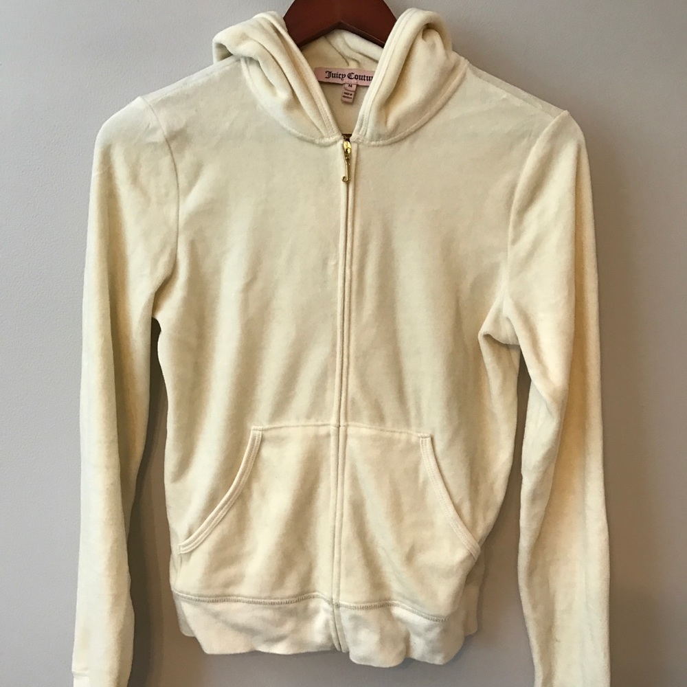 Juicy Couture Sweatsuit Top Jumpsuit White Gold