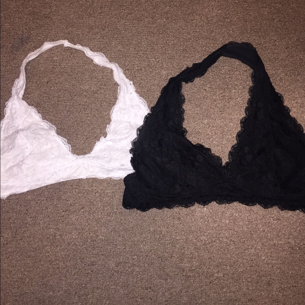 Lace bralettes both $30
