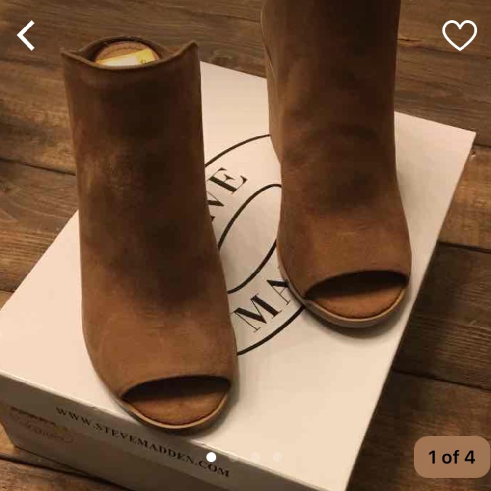 Steve Madden Nollla NWT Open Toe Booties