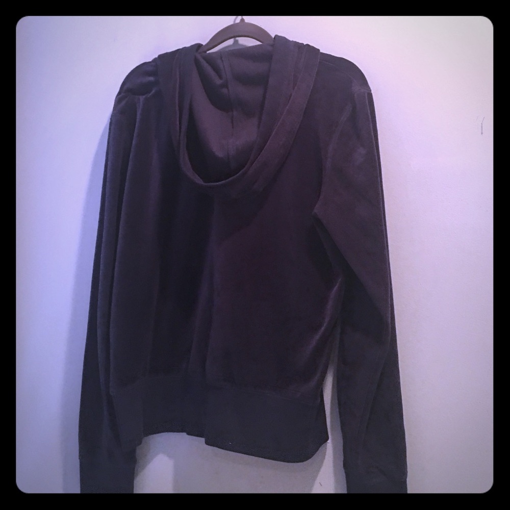 Vintage Victoria secret hood velour -navy- - Picture 4 of 7