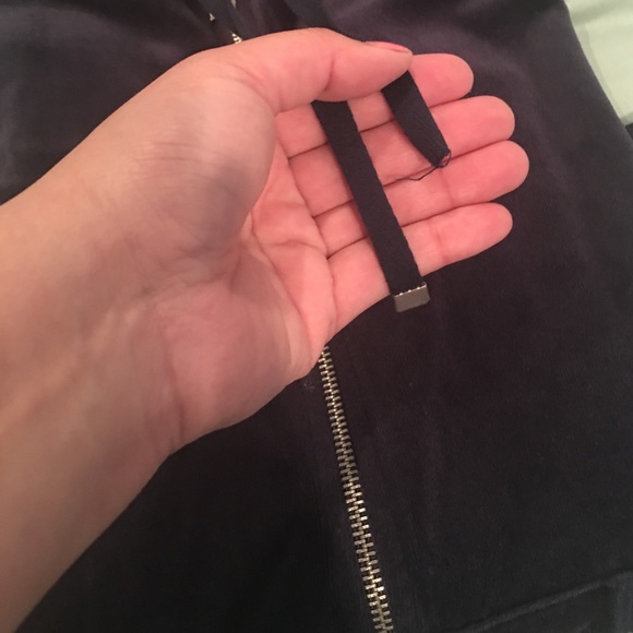 Vintage Victoria secret hood velour -navy- - Picture 7 of 7