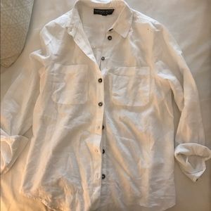 Topshop white button down
