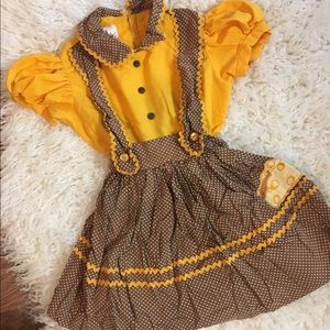VINTAGE little girls one piece outfit