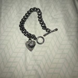 Juicy Couture Embellished Heart Bracelet