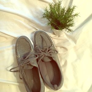 Grey Boat Shoes