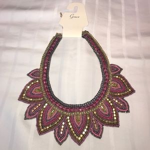 Super pretty beaded collar necklace