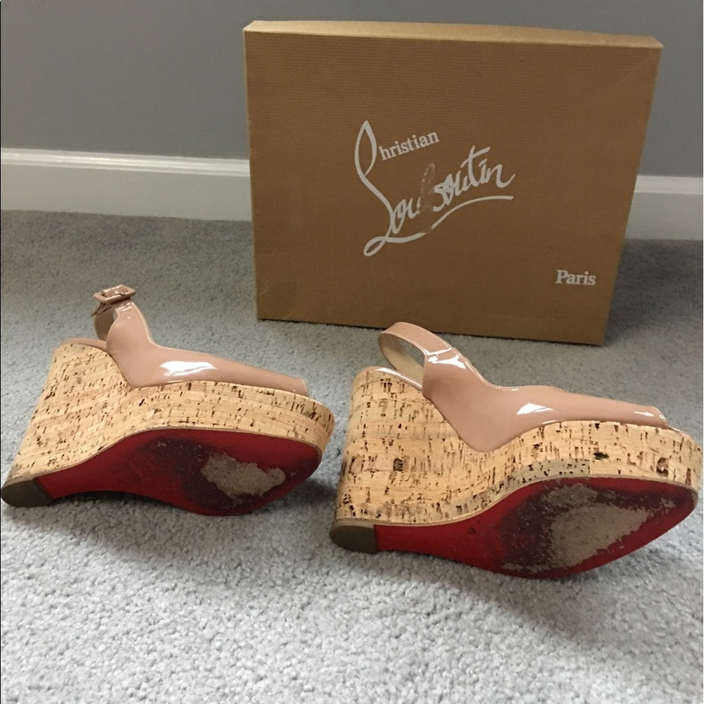 Christian louboutin nude sling patent - Picture 3 of 5